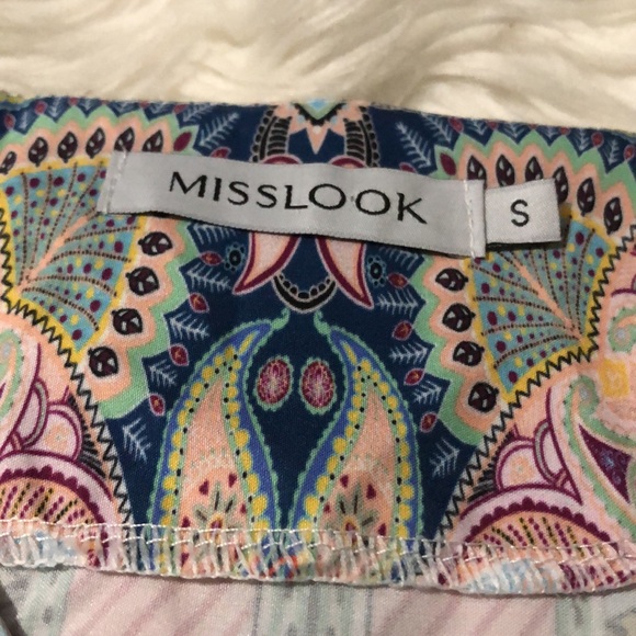 Misslook peasant floral midi dress small - Picture 7 of 9